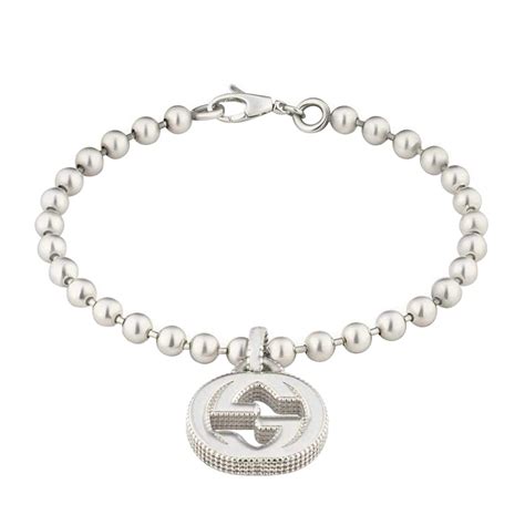 Bracciale con GG in argento 925